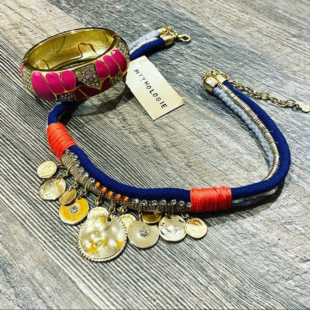 Ann Taylor necklace and mythology bracelet